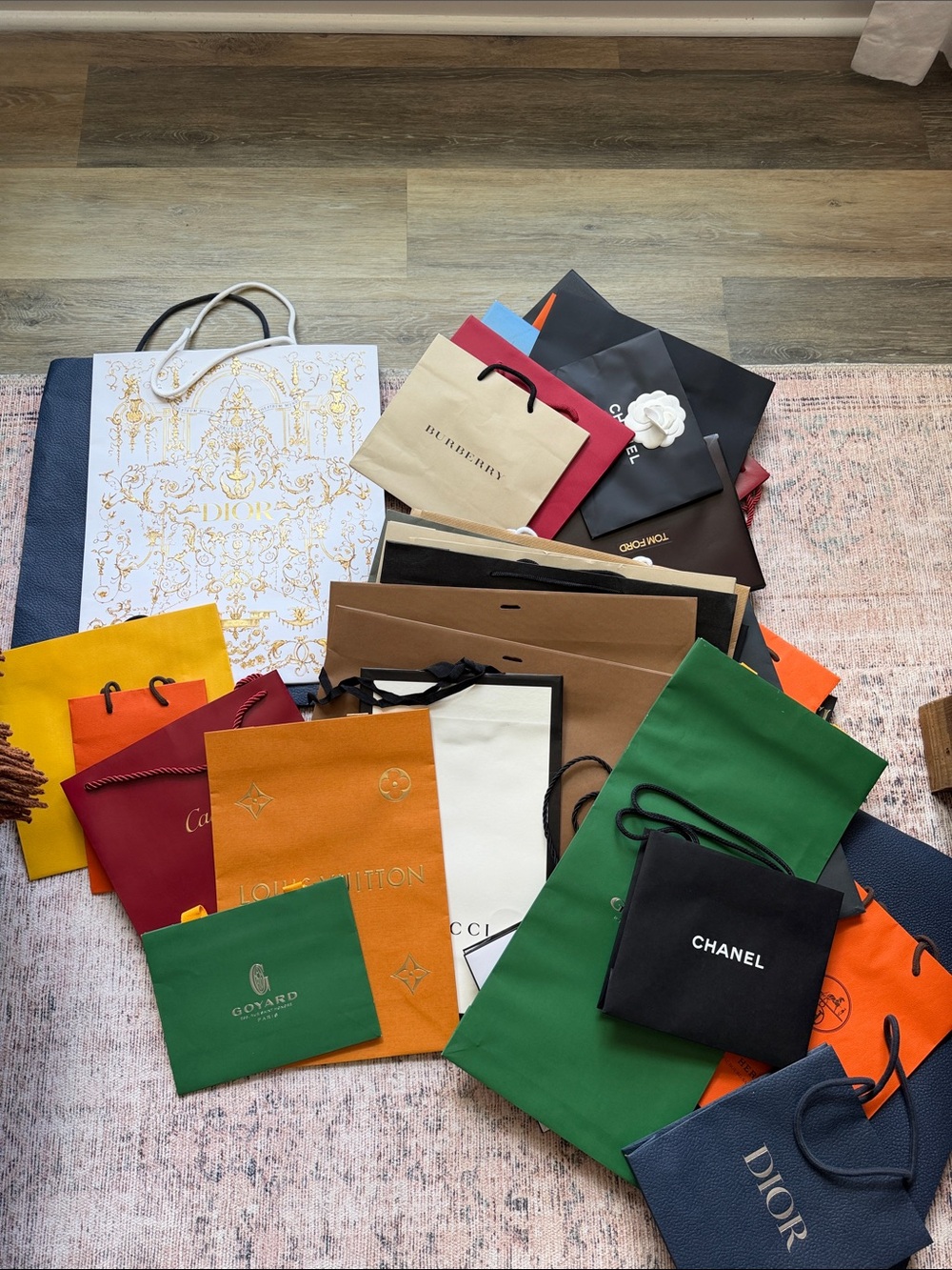 Assorted Designer Shopping Bags